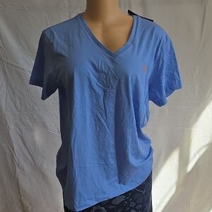 Ralph Lauren Light Blue V-Neck Tee